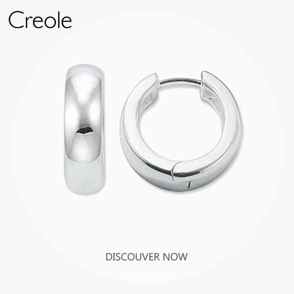 Hinged Hoops Earrings Classic Medium,2019 Accessories Jewelry 925 Sterling Silver Beauty Minimalism Gift For Women