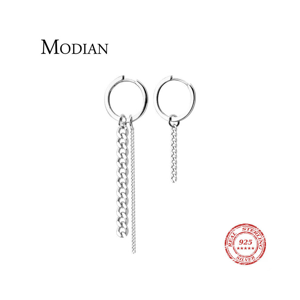 Tassel Round Dangle Earrings 925 Sterling Silver Swing Sparkling Charm Dangle Earring For Women Jewelry