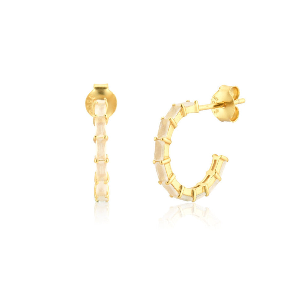 925 Sterling Silver Rose Red Circle Hoops Piercing Earring Wedding Gift Rock Punk Party Jewelry Clips