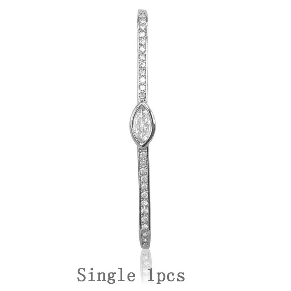 925 Sterling Silver EarBar EarCuff Earring Single Ear Clips No Piercing Earrings Cuffs Crystal CZ Women Jewellery