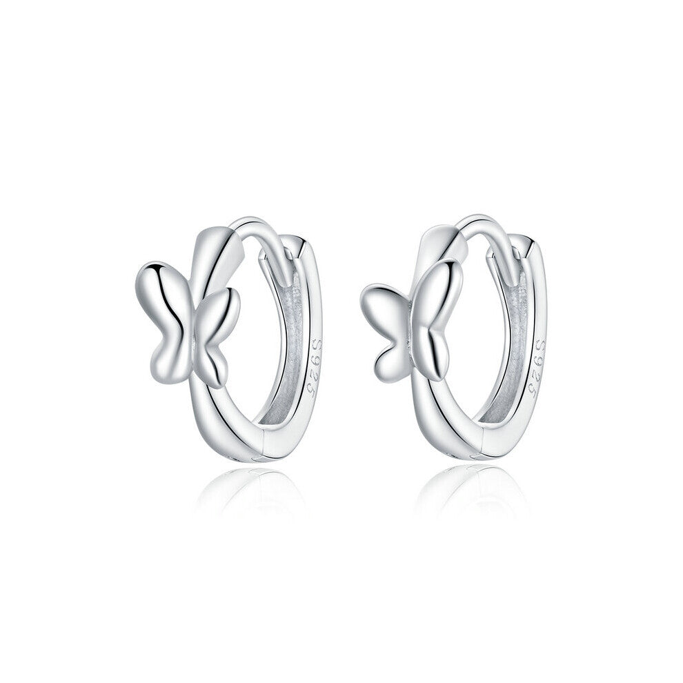 Hoops Earrings for Women Sterling Silver 925 Silver Jewelry Circle Earrings Ear Fine Jewelry Pendientes DXE1047