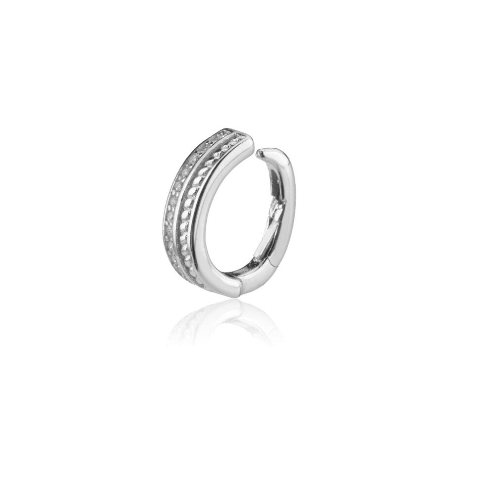 925 Sterling Silver Piercing Earcuff Beads Line Zircon Line Ear Cuffs No Piercing Pendiente Jewelry