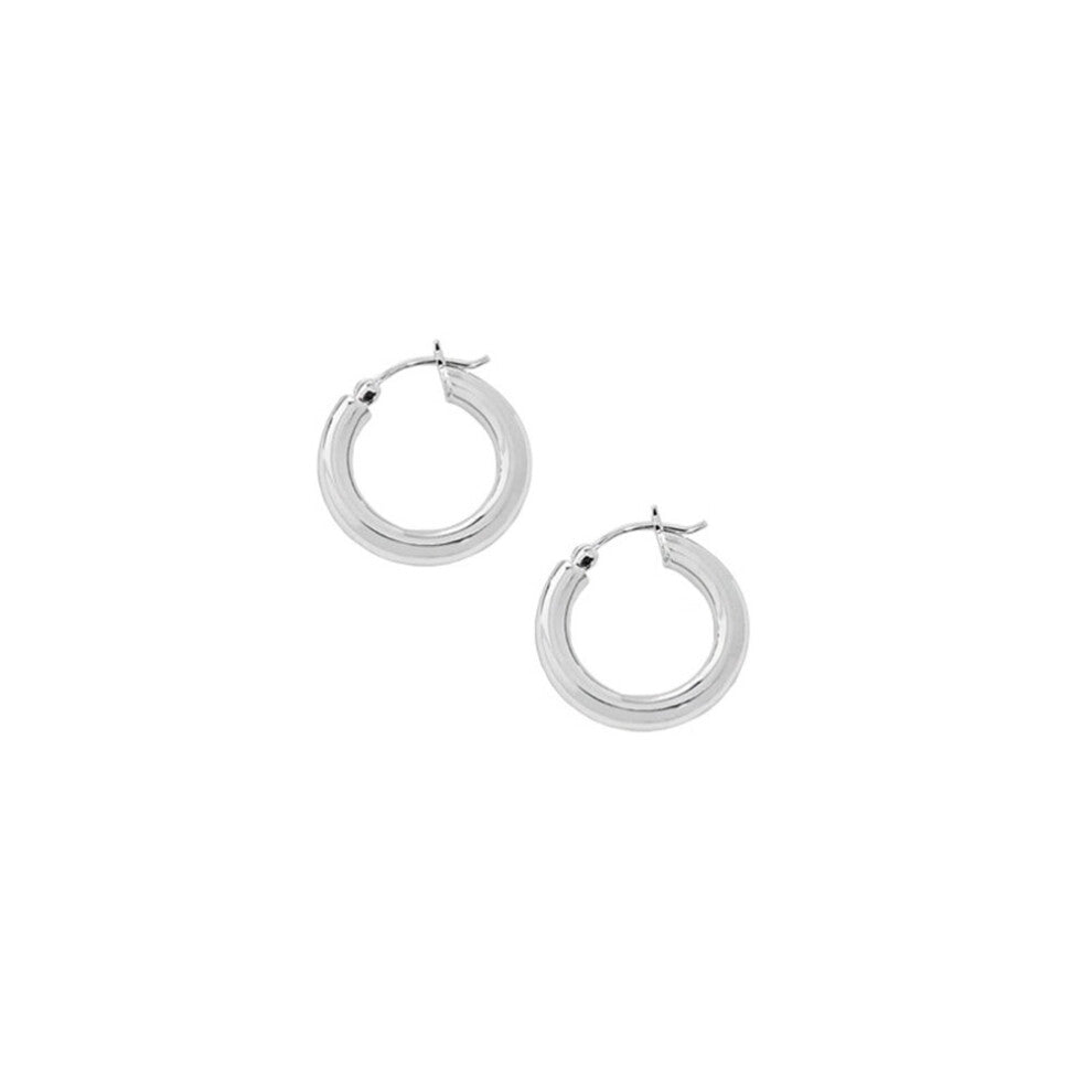 S'STEEL Minimalist Geometric Circle 925 Sterling Silver For Women Hoops Earrings Gothic Accessories fine Jewelry