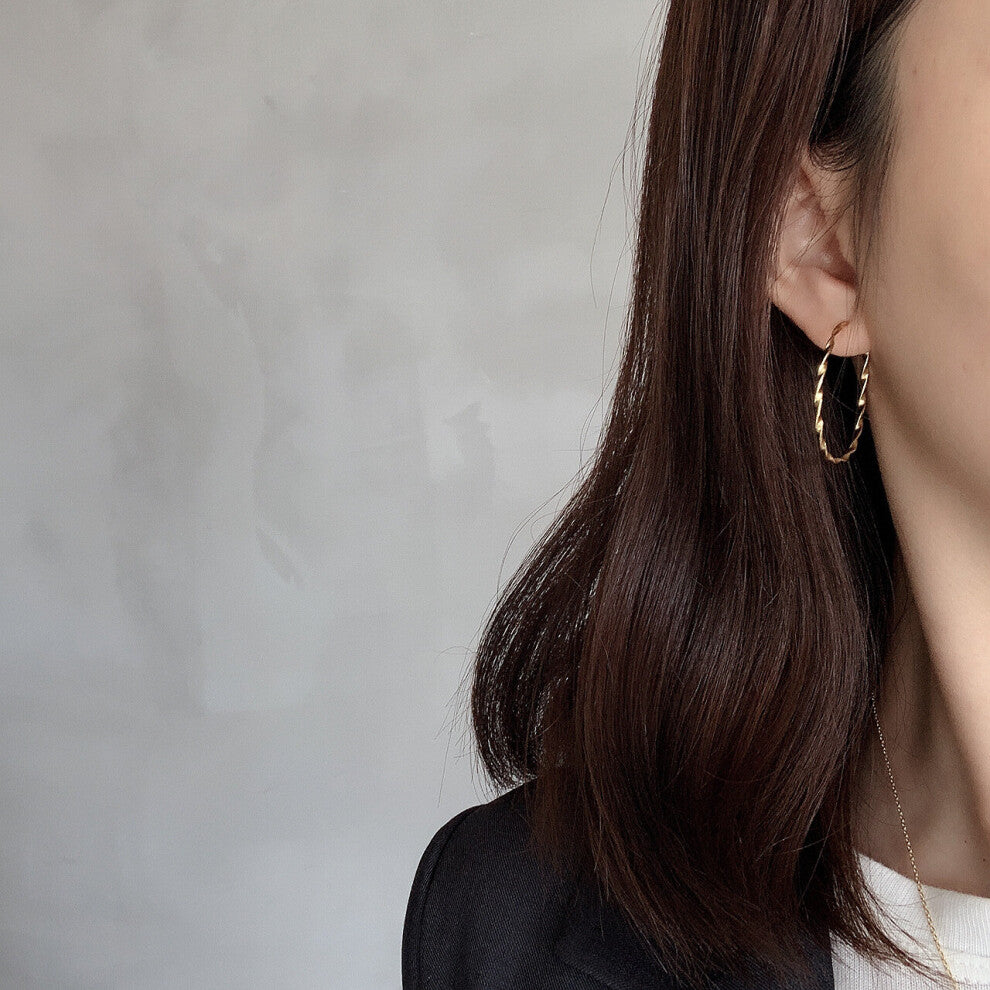 925 Sterling Silver Glossy Twist Drop Earrings Big Hoop Earrings Jewelry