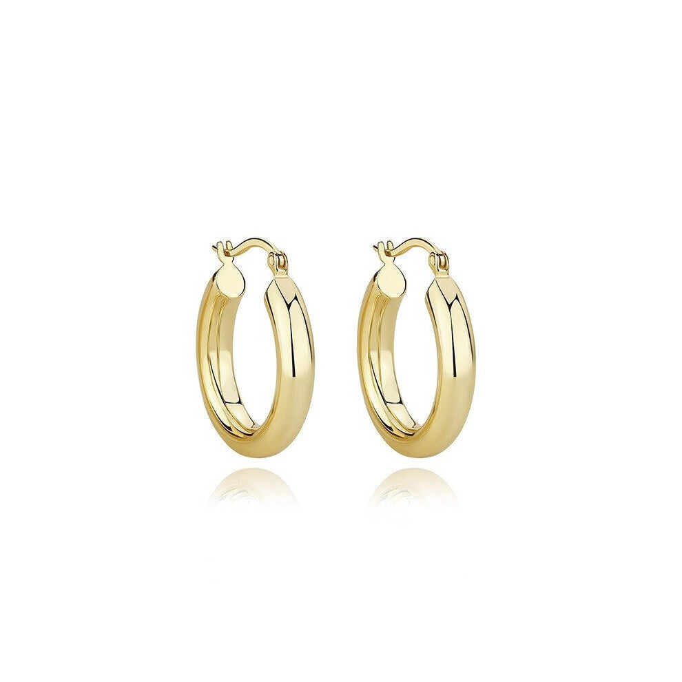 S'STEEL 925 Sterling Silver Hoops Earrings Circle Female For Women's Wedding Funny Accessories A Pair Jewellery