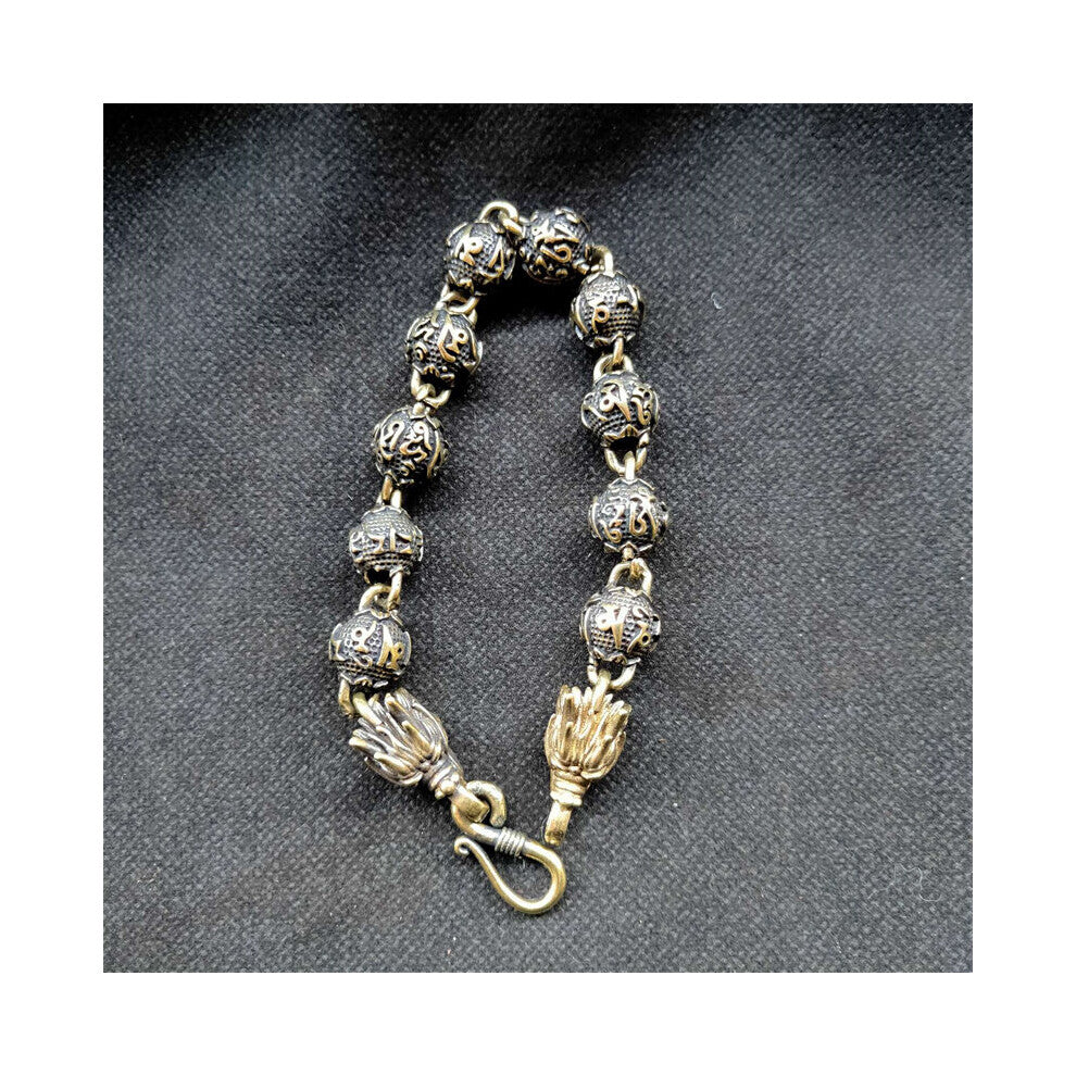 Hot Selling - Hand Hetian Old Brass Buddha Beads Bracelet Jewelry Accessories Men Women Luck Gifts1
