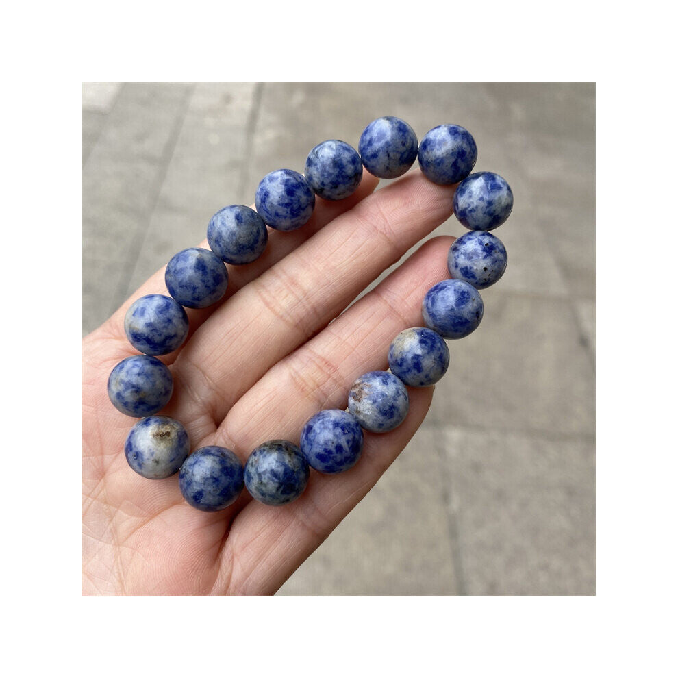 (color as photo Pink-Bead About 6CM 16cm) High Sodalite Bead Natural Stone Bracelet Elastic For Women Men Charms Jewelry Party
