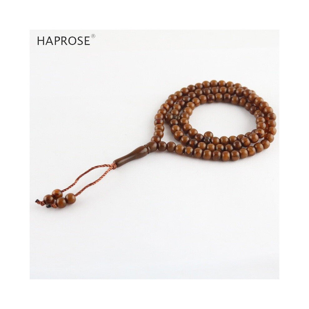 Brown Tesibah Ramadan bracelets Islamic Muslim tasbih Allah Vase Shape Accessories necklace 99 beads Man bracelet