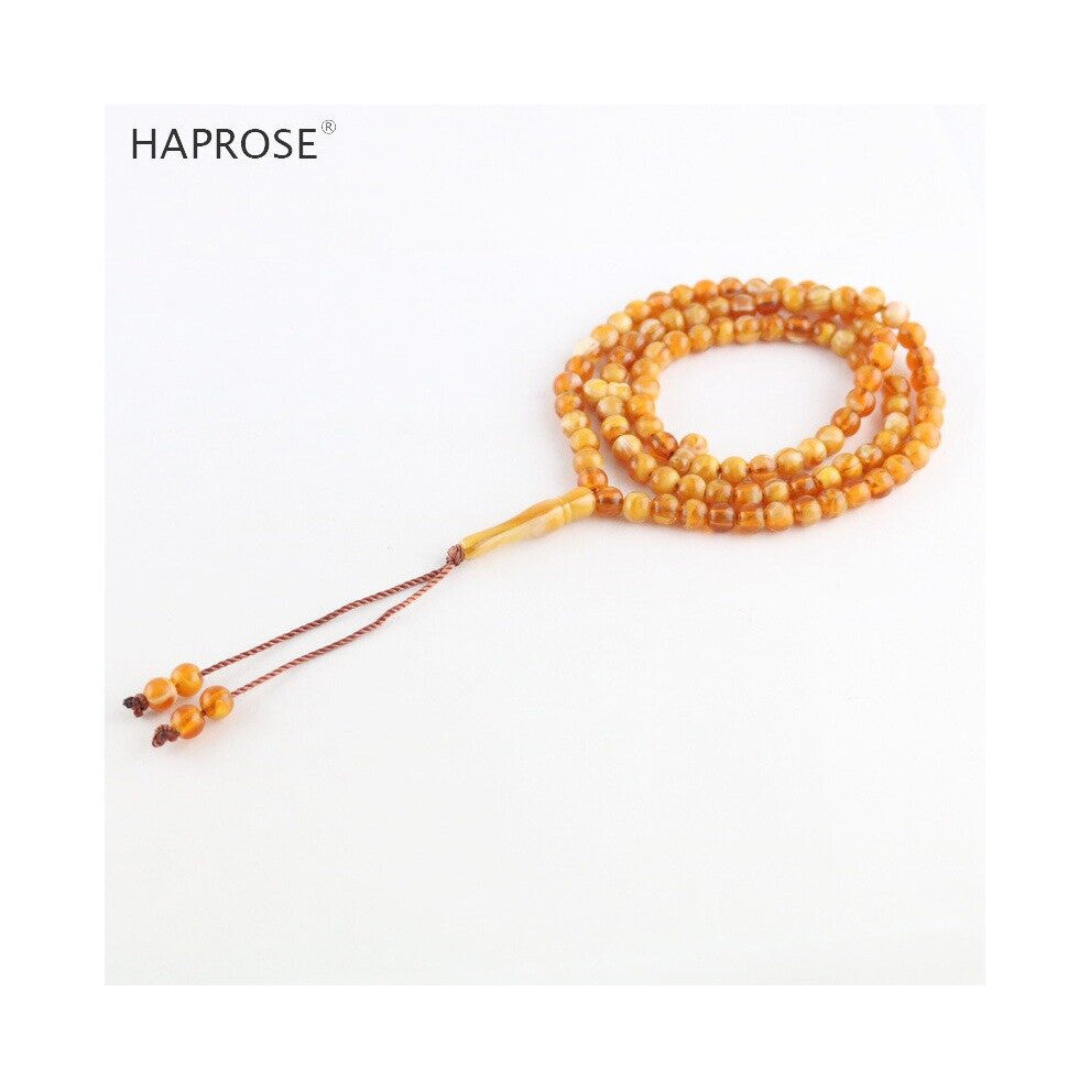 Amber tasbih bracelets Islamic muslim tasbih Allah Vase Shape Accessories necklace 99 beads bracelet accessories