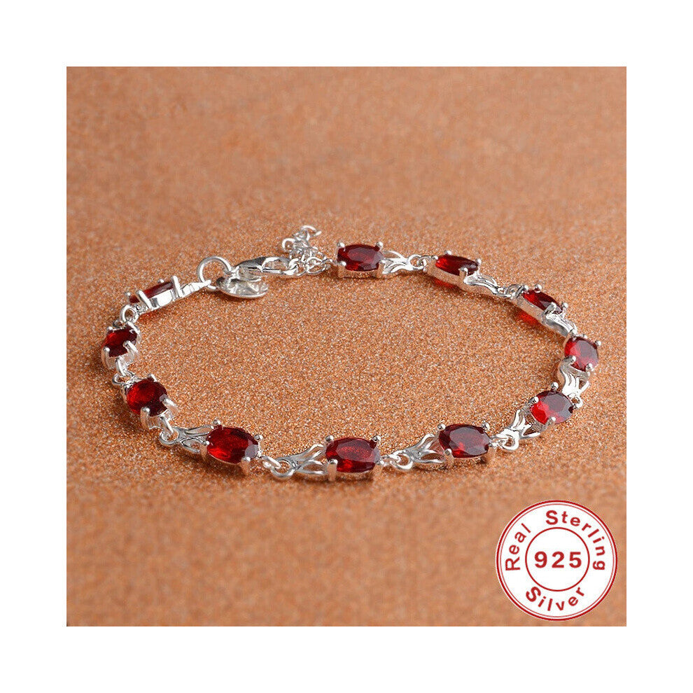 High Bracelet&Bangle for Women Plata 925 Stterling Sliver Heart Wedding&Birthday Vintage Jewelry Girls Gift