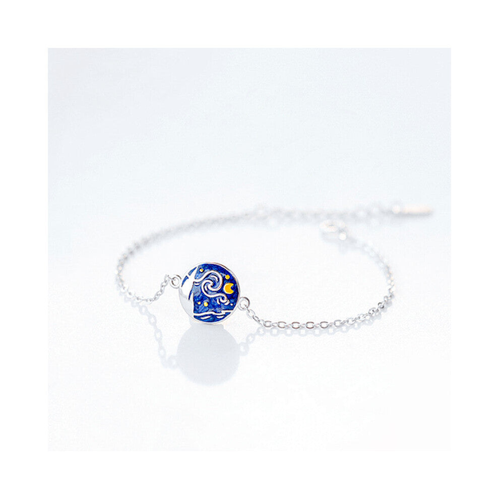 925 Sterling Silver Romantic Round Bead Charm Bracelet&Bangle For Women Wedding Party Jewelry Gift Pulseras