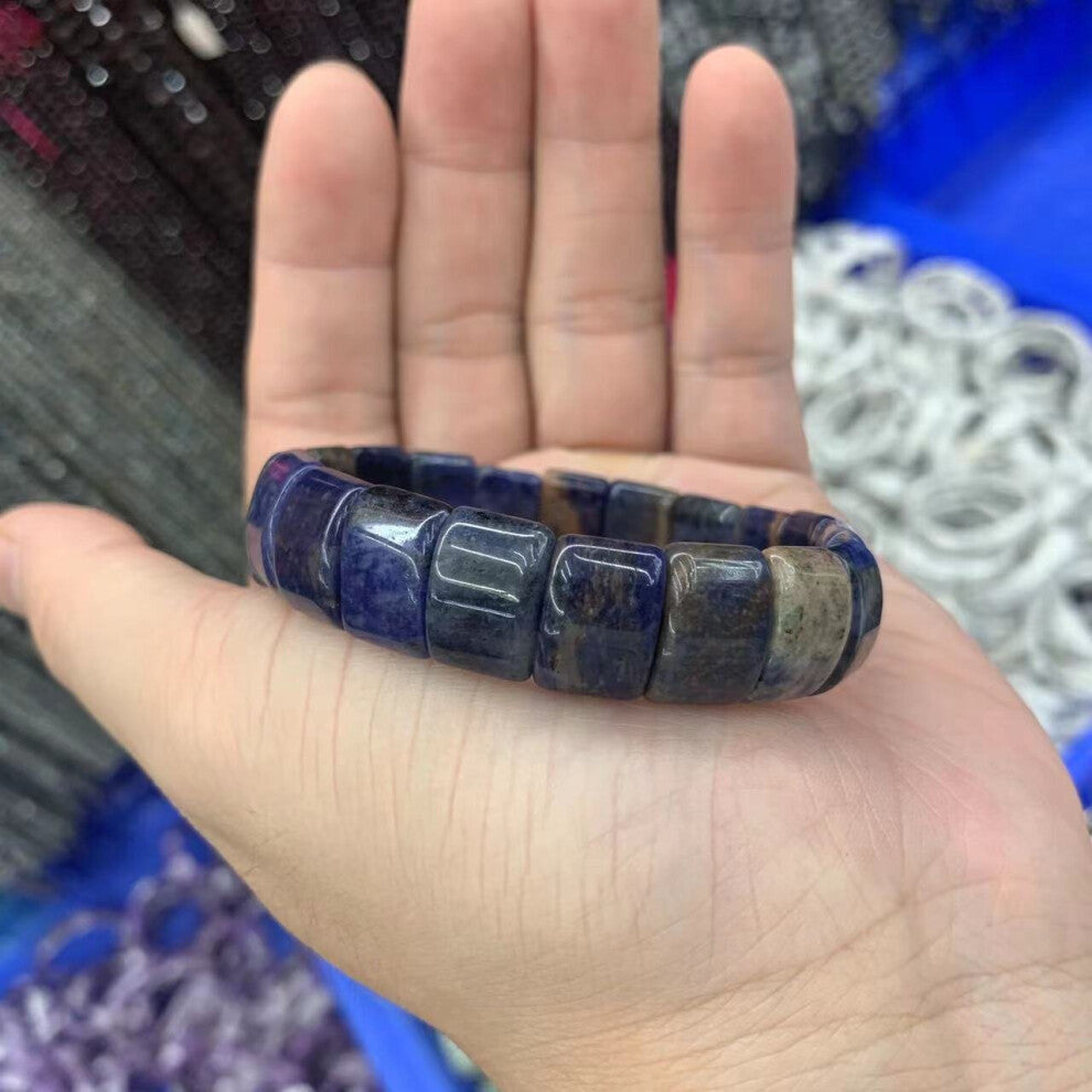 Sodalite Stone Beads Bracelet Natural Gemstone Jewelry Bangle For Women For Gift !