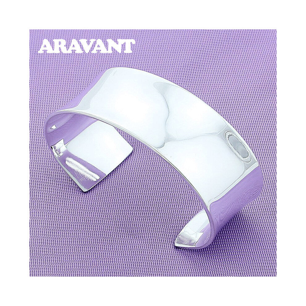 925 Silver Jewelry Big Open Cuff Bracelet&Bangle For Men Jewelry