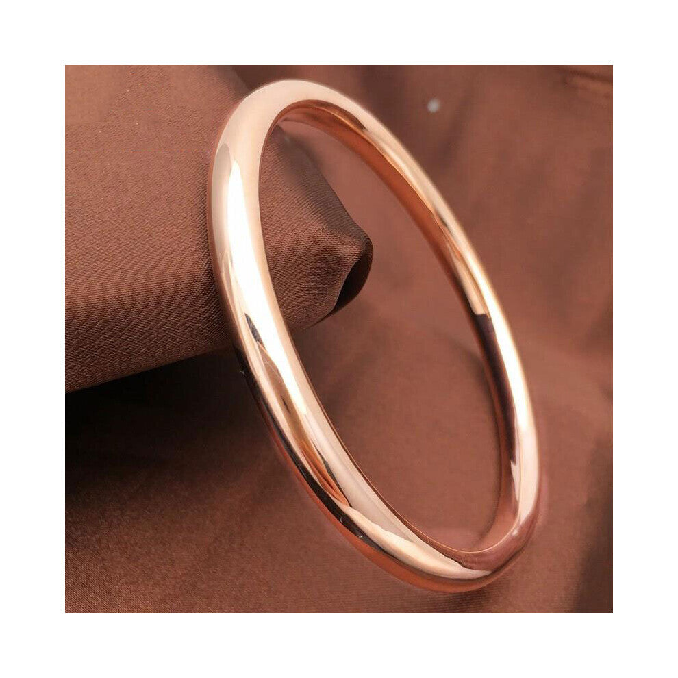 Creative 585 Purple Wide Edition Glossy Bracelet For Women 14K Rose Classic Wedding party Jewelry