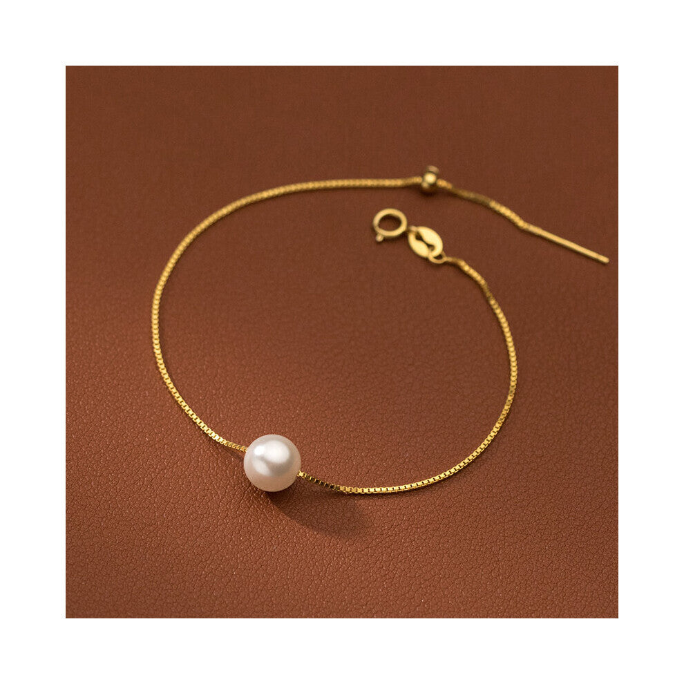 925 Sterling Silver Classic Minimalism Box Chain Bracelets&Bangle for Women Teen Statement Charms Sweet Fine Jewelry Gift