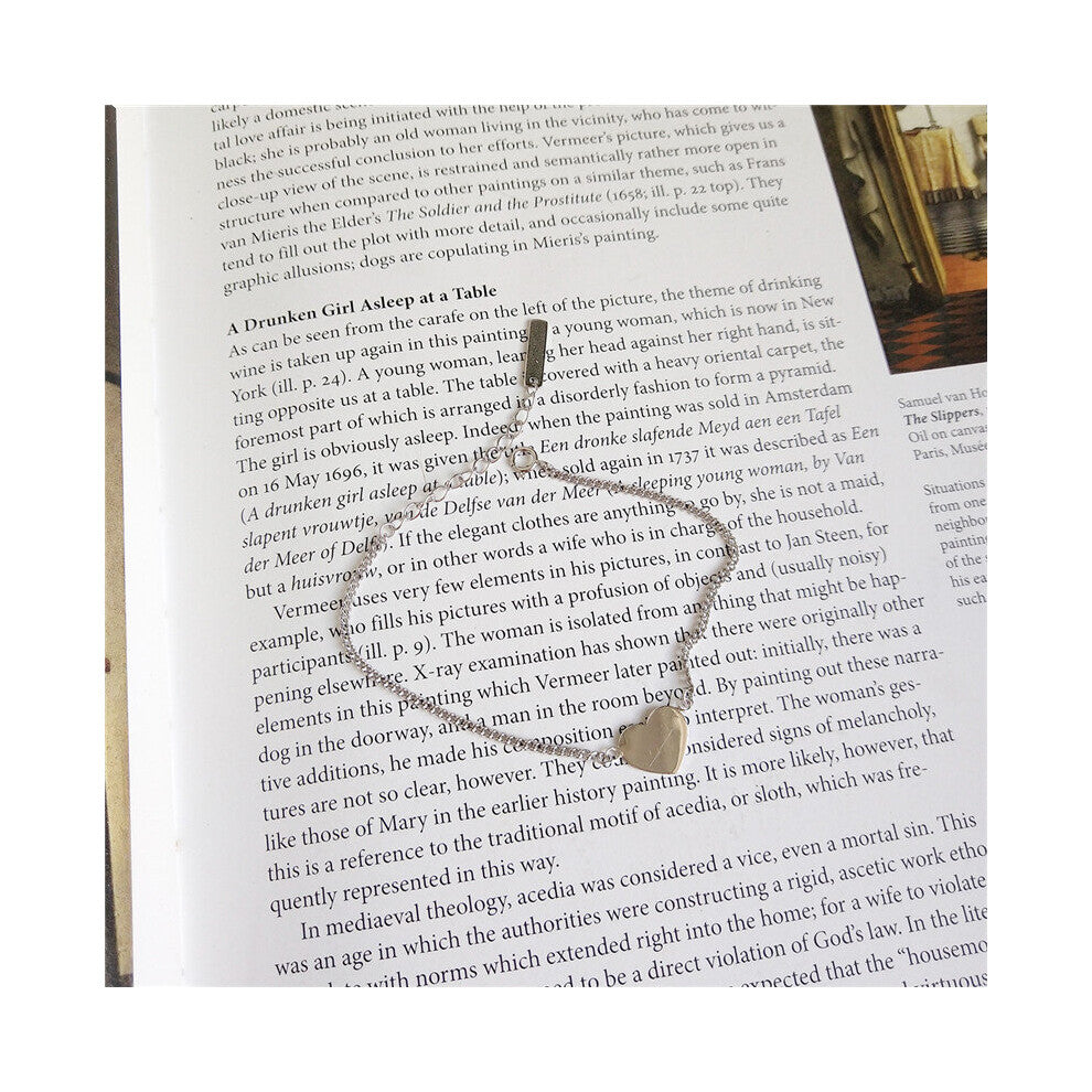 Real 925 Sterling Silver Glossy Love Heart Chain Bracelet for Women Party Wedding Jewelry Teen Birthday Gift