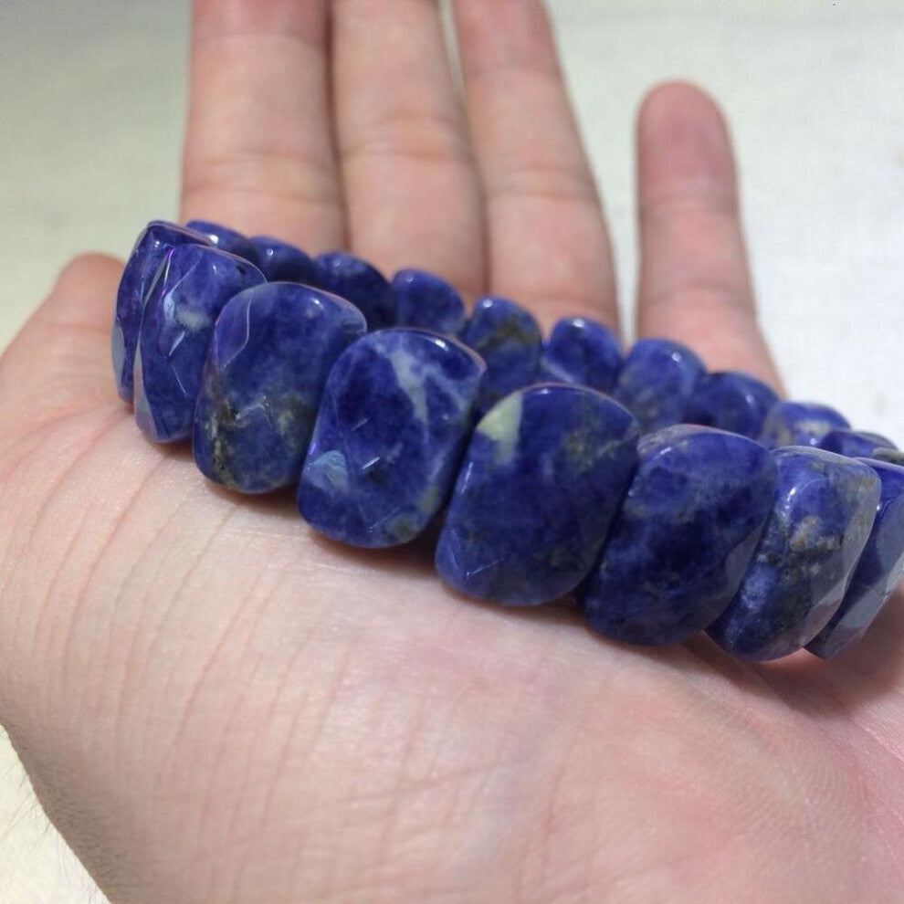natural sodalite stone beads bracelet natural gemstone bangle for woman for !