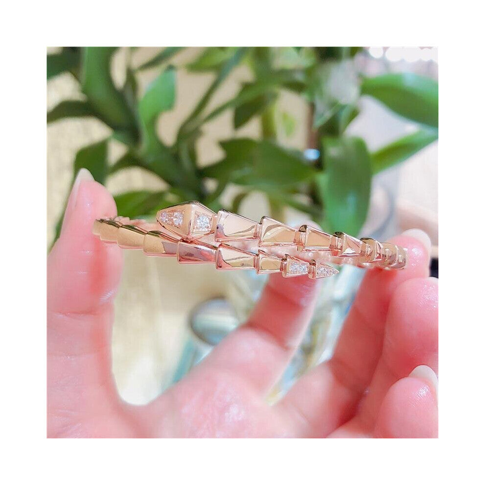 585 purple geometric diamond charm bracelet14k rose and wedding jewelry women accessories