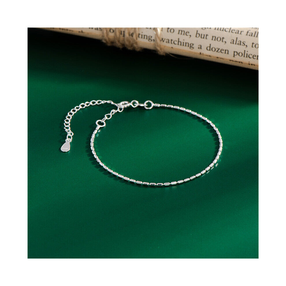 Arrived S925 Sterling Silver Sparkling Twine Bracelet Gypsophila Adjustable Bangle For Women Fine Jewelry Accessorie