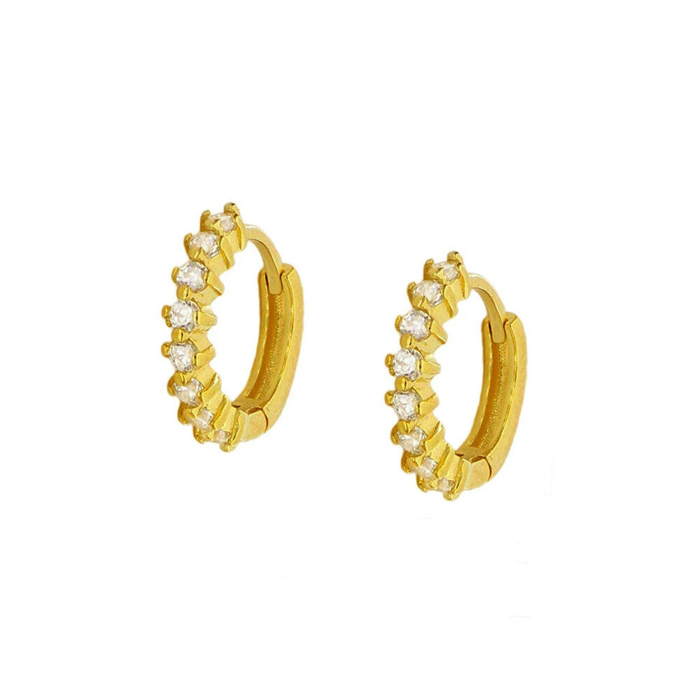 CANNER Pendientes Mini Zirconium Earrings For Women Piercing Y2K Earrings Hoops Vintage Brincos