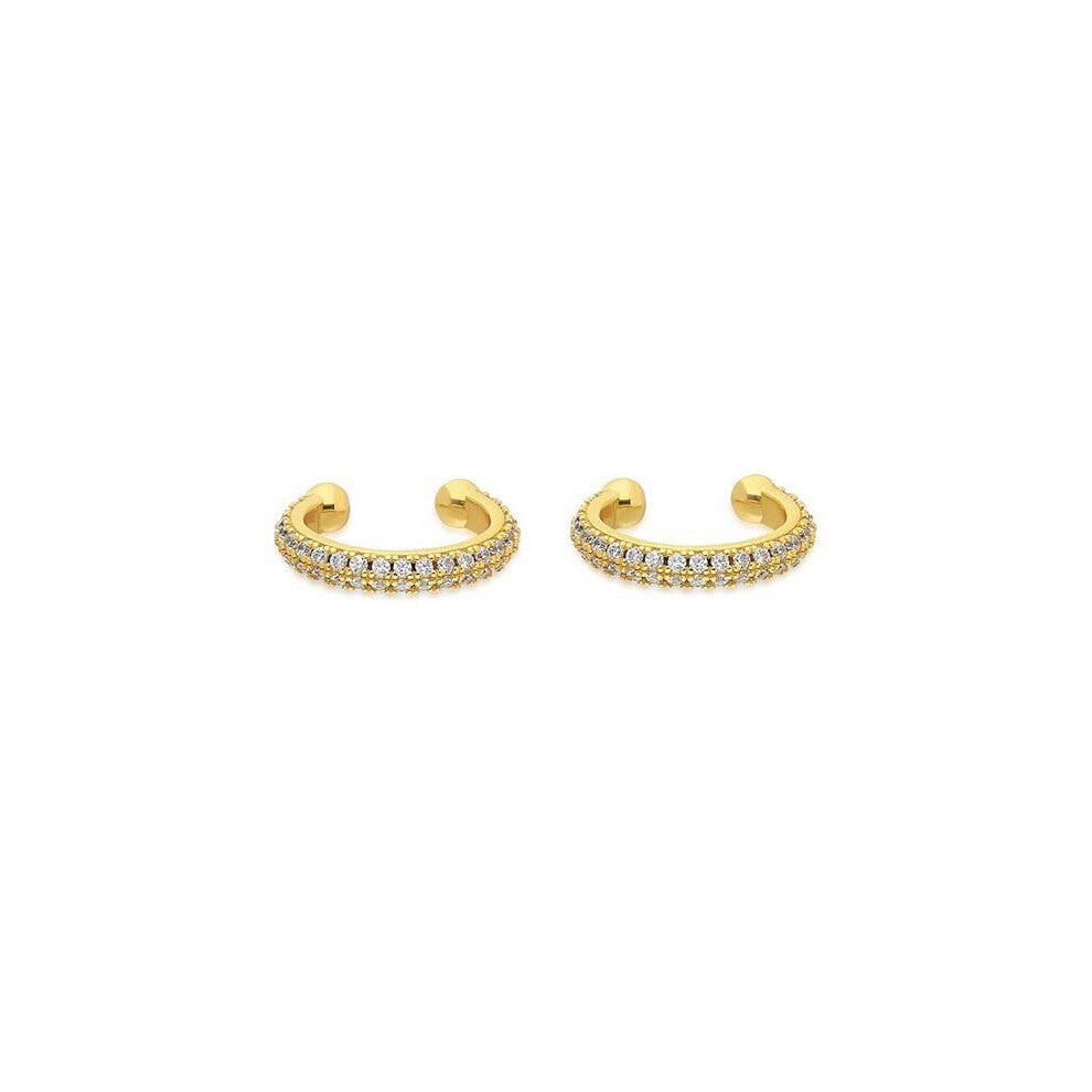 Enamel Zircon Hoop Earrings Set Earrings for Women Plated Ear Cuffs Dangle Earrings Jewelry Accessories