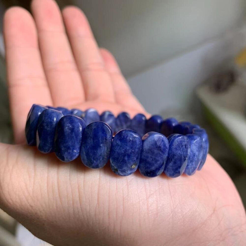sodalite stone beads bracelet natural gemstone bangle charming jewelry for woman for !
