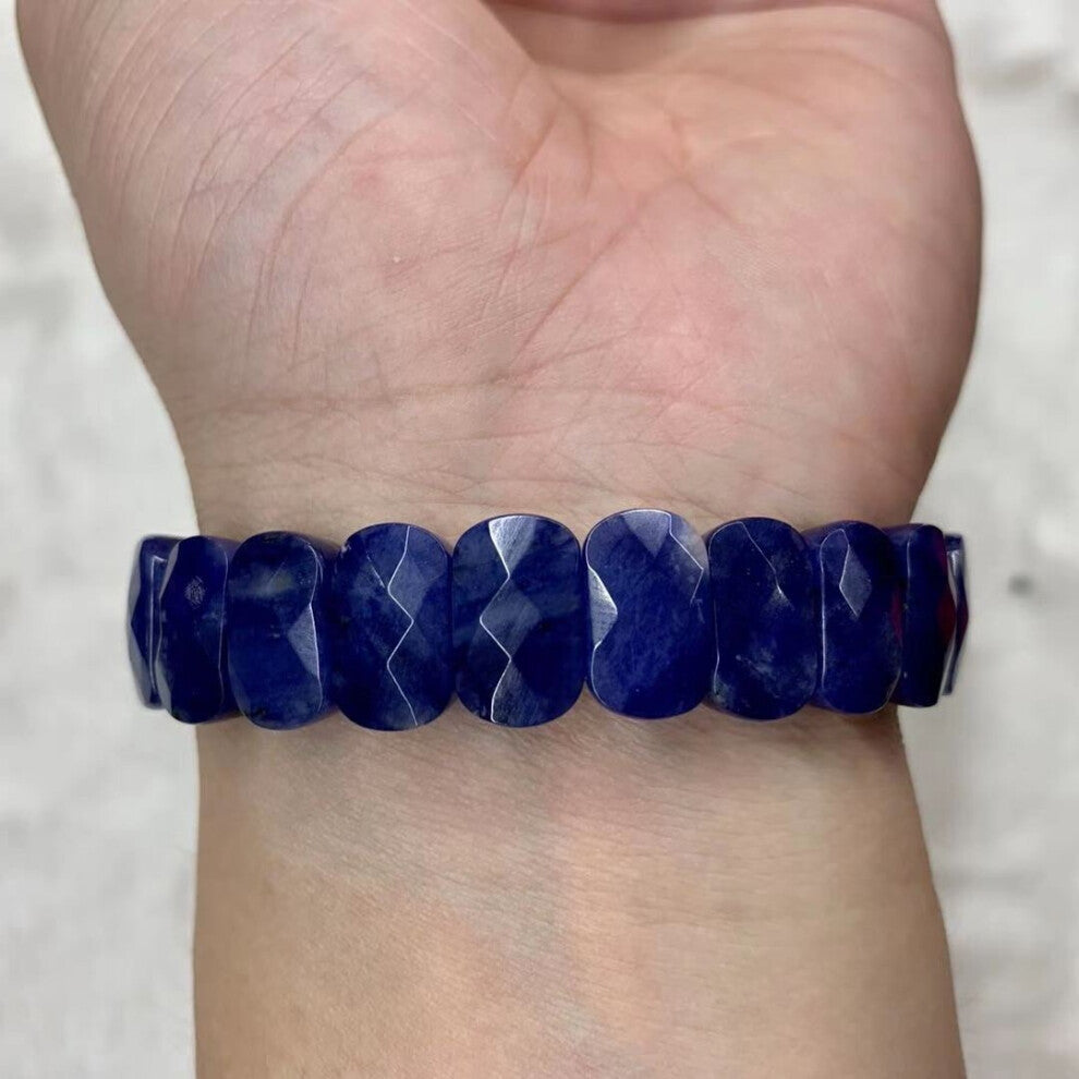 sodalite stone beads bracelet natural gemstone bangle charming jewelry for woman for !