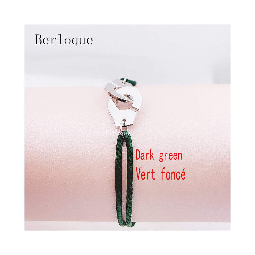 925 Sterling Silver Handcuff Rope Bracelet 925 Silver Pendant Bracelet Menottes Women Accessories Bijoux Femme