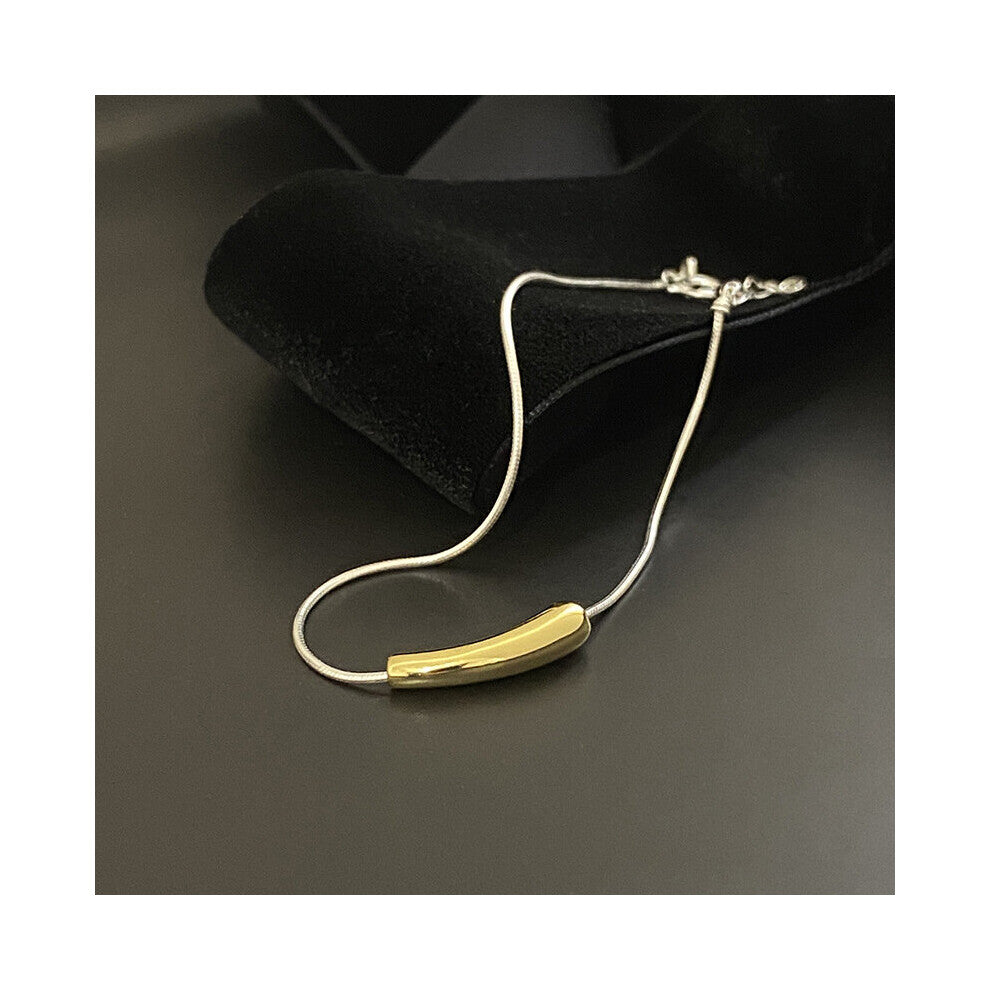 925 Sterling Silver Glossy Water Drop Bracelets for Women Eggplant Shape Bracelets Friendship Jewelry