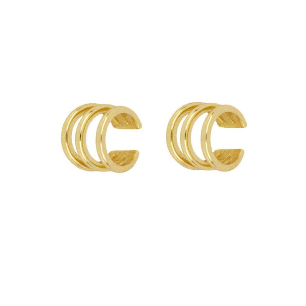 Silver Filled Cilp Earrings For Women Smooth Ear Cuffs Earrings Party Wedding Jewelry