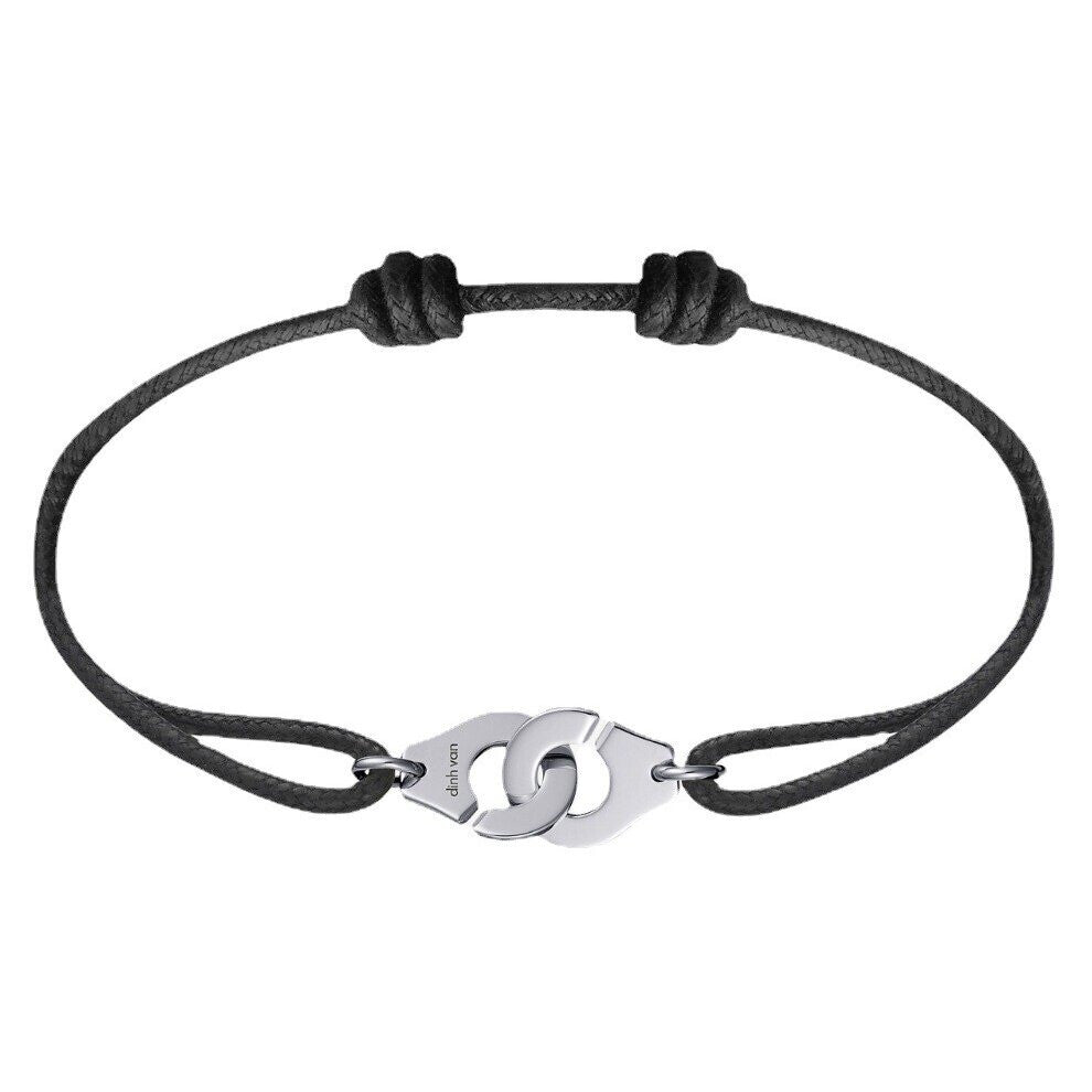 Menotte Bracelet French 925 Silver Rose Ladies Party Handcuffs Bracelet Adjustable Jewelry Gift