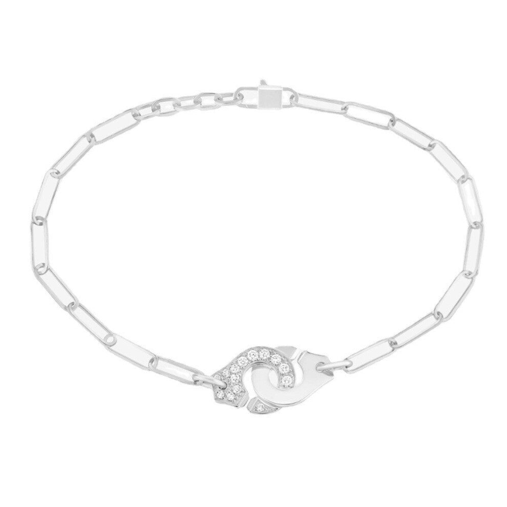 Dinh Van 925 Sterling Silver Handcuffs Adjustable Franch Chain Handcuffs Handcuffs Handcuffs Men Women Jewelry Menottes