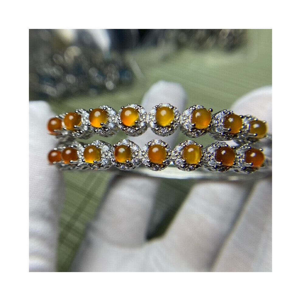 Jewellery joyas feminina gemstones bracelet natural South Red Agate eight grain S925 silver setting live mouth charm