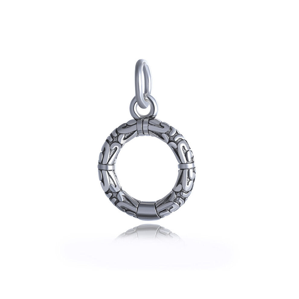 TrustDavis Real 925 Sterling Thai Silver Sweet Round Grain Charm Pendant Accessories Jewelry DZ422