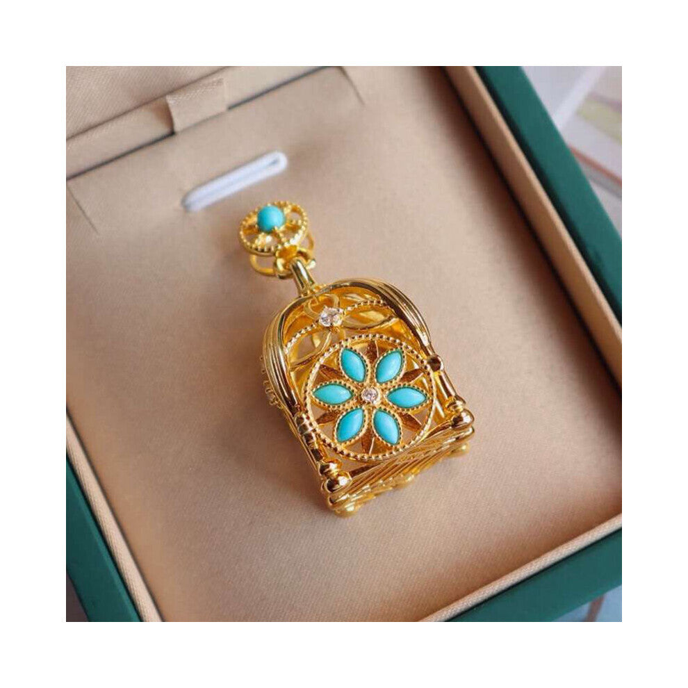 Bird Cage Necklace Women's Sterling Silver Special-Interest Mild Retro Pendant Women's Versatile Personality Natur