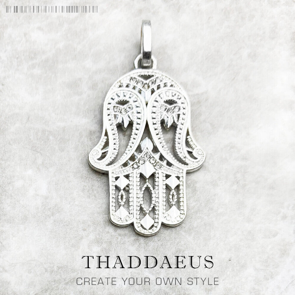 Pendant Hand of Fatima 925 Sterling Silver Jewelry Europe Accessories Gift For Women Men