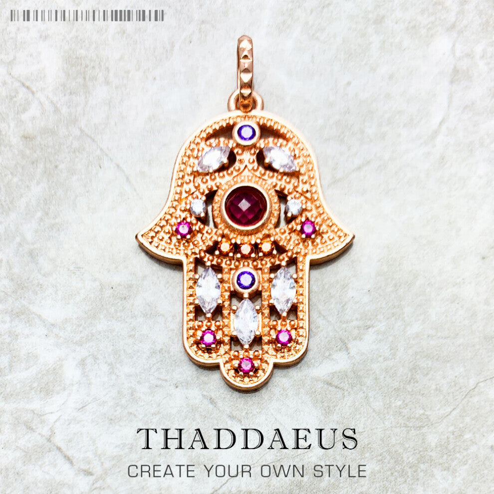 Pendant Hand of Fatima 925 Sterling Silver Vintage Jewelry Europe Bijoux Accessories Gift For Woman Girls