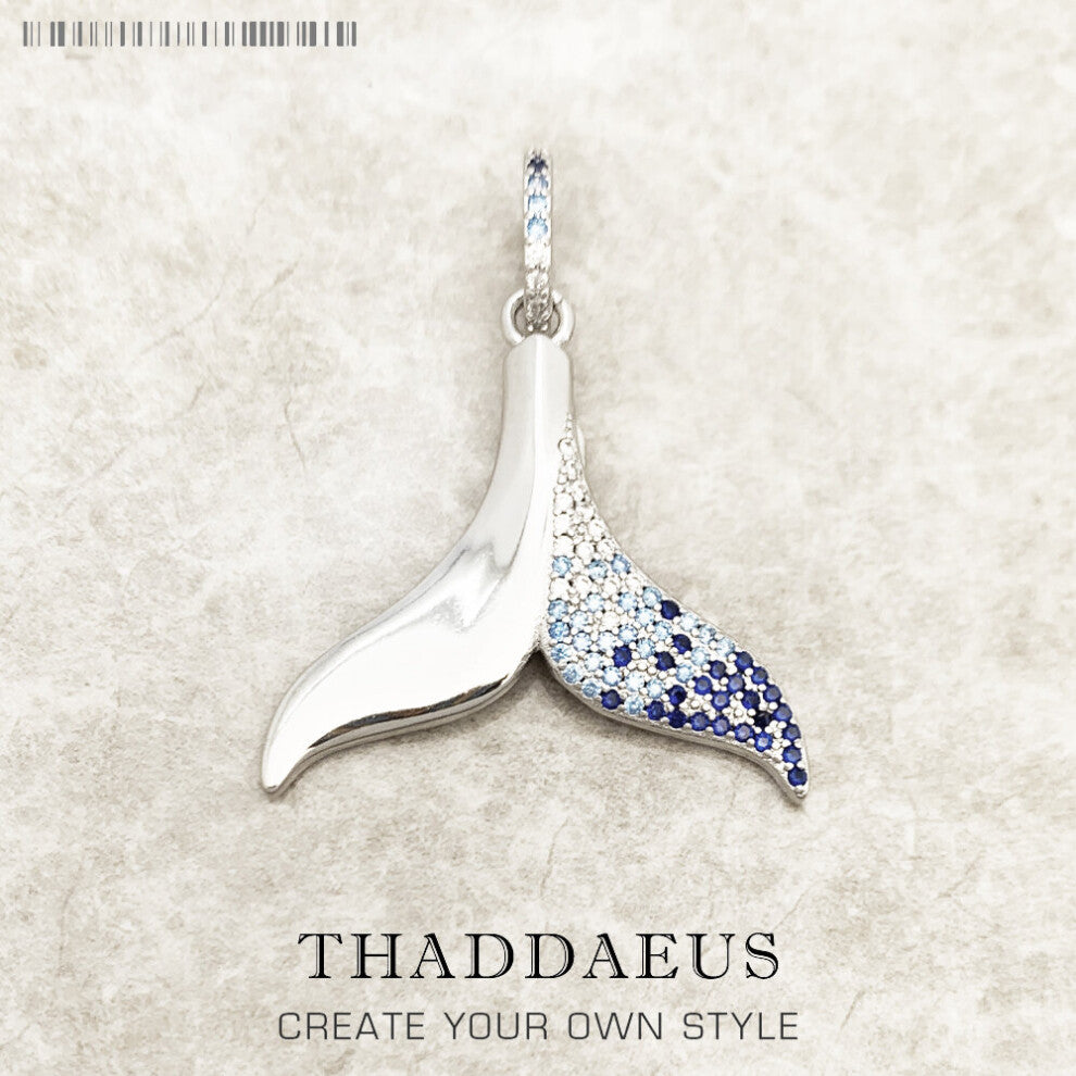 Tail Fin Pendant Fine Jewelry Cheerful Accessories 925 Sterling Silver Gift For Woman