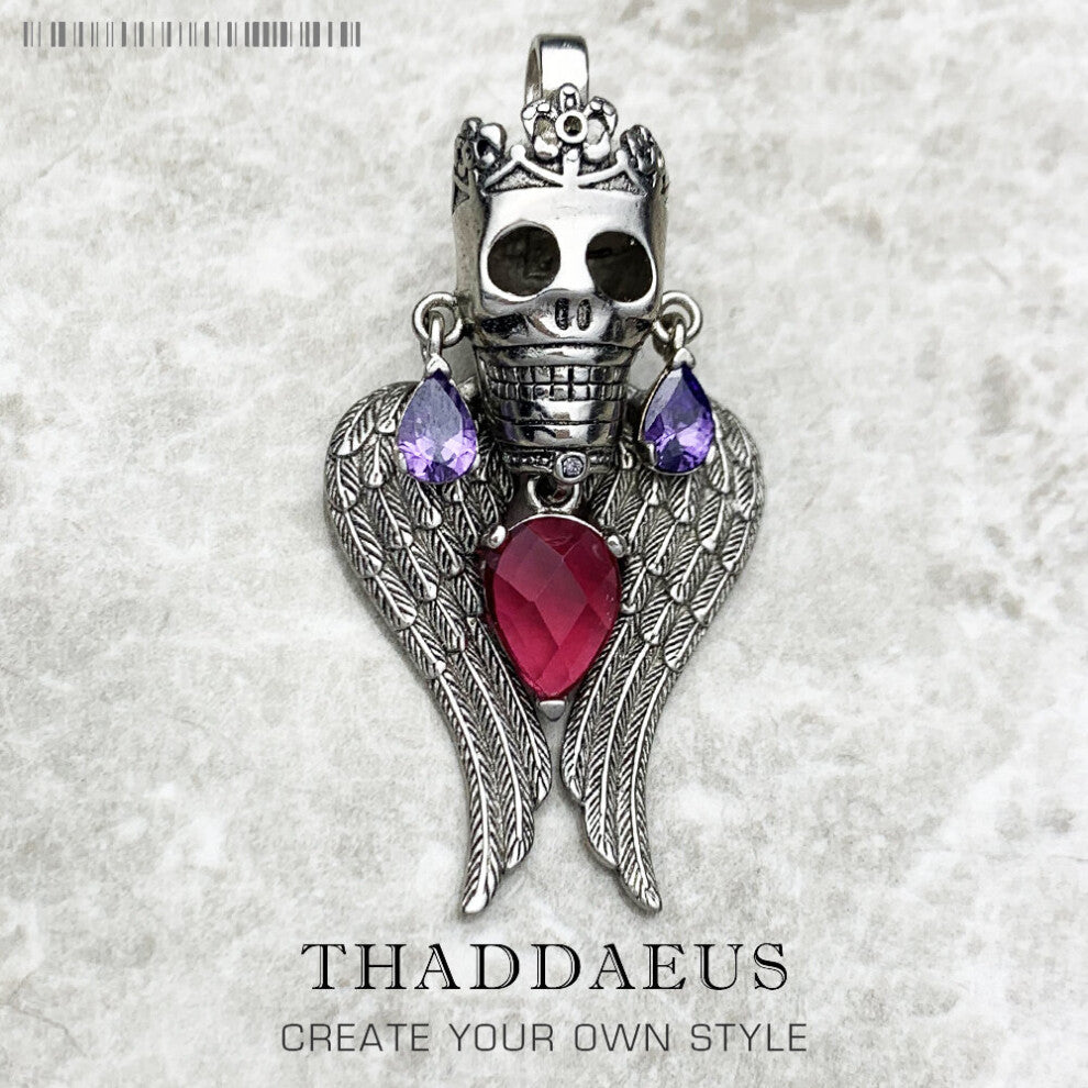 Pendant Skull King 925 Sterling Silver Jewelry Europe Style Accessories Gift For Women & Men