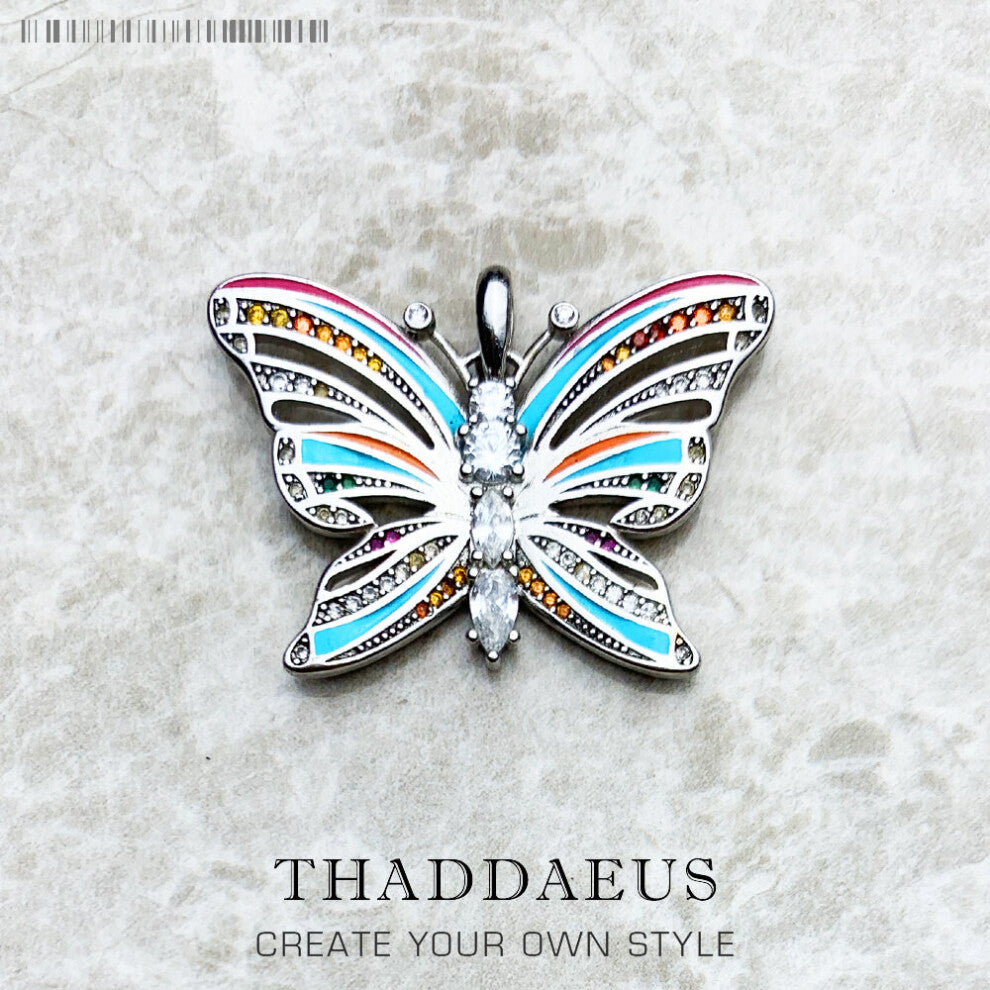 Pendants Tropical Butterfly Summer Jewelry Bohemia 925 Sterling Silver Jungle Accessories Gift For Women