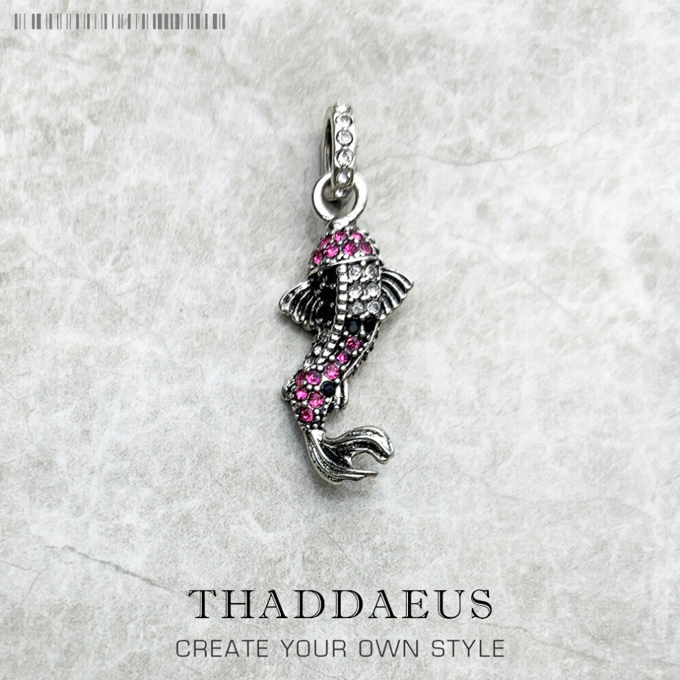 Pendant Red Koi Fish Jewelry Europe Accessories 925 Sterling Silver Soul Gift For Woman