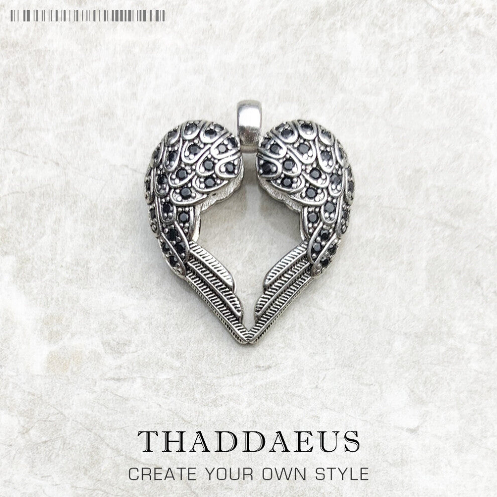 Pendant Wings Heart,2019 Jewelry Europe Bijoux Accessories 925 Sterling Silver Gift For Woman Men
