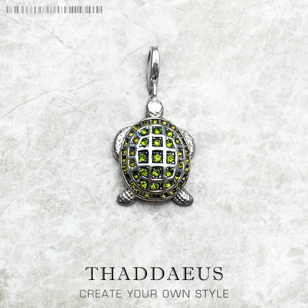 Pendant Green Turtle Large Jewelry Europe Accessories 925 Sterling Silver Gift For Woman Men