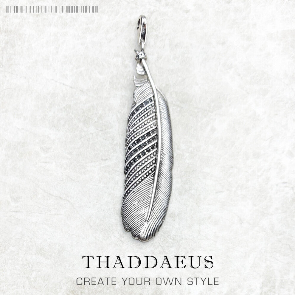 Pendant Feather Winter Jewelry Europe 925 Sterling Silver Accessories Gift For Women Men