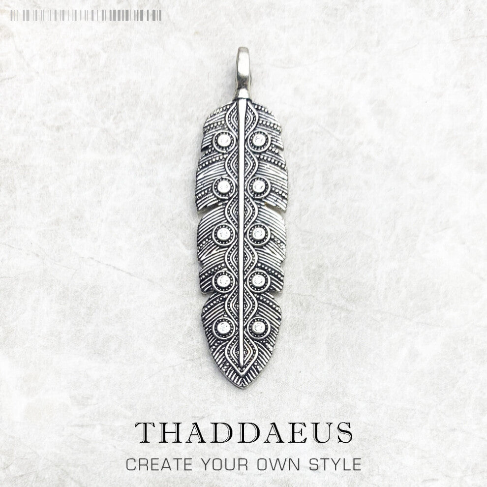Pendant Eagle Feather,Brand 925 Sterling Silver Jewelry Europe Accessories Gift For Women Men