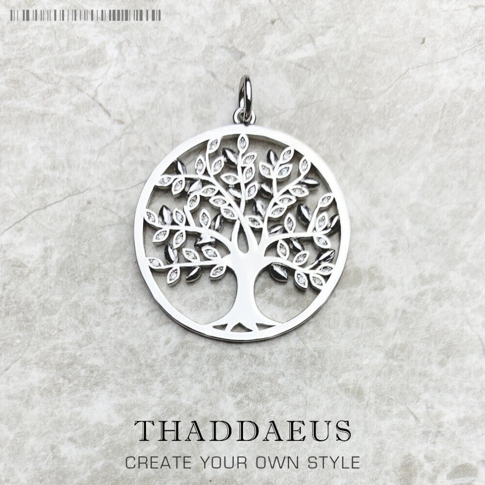 Pendant Tree Romantic Jewelry Europe Accessories 925 Sterling Silver Nature Gift For Women