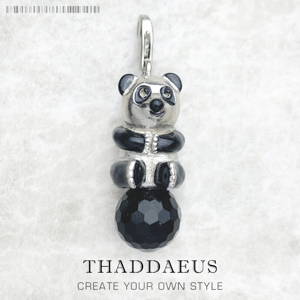 Pendant Panda With Crystal 925 Sterling Silver Jewelry Europe Style Accessories Gift For Women Men