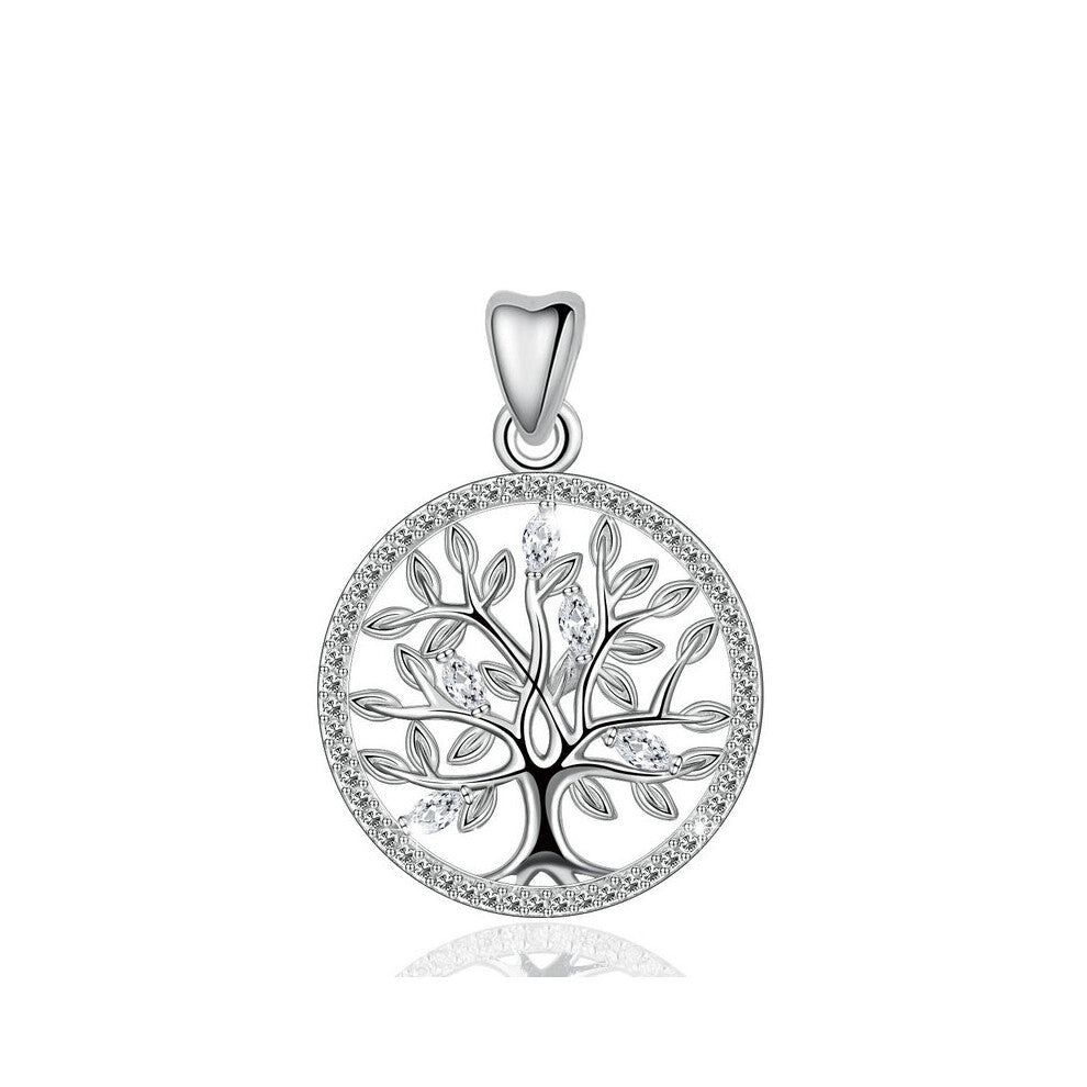 Eudora 925 Sterling Silver Tree of life Pendant Necklaces Jewelry for Women Jewelrys Accessories CYD401