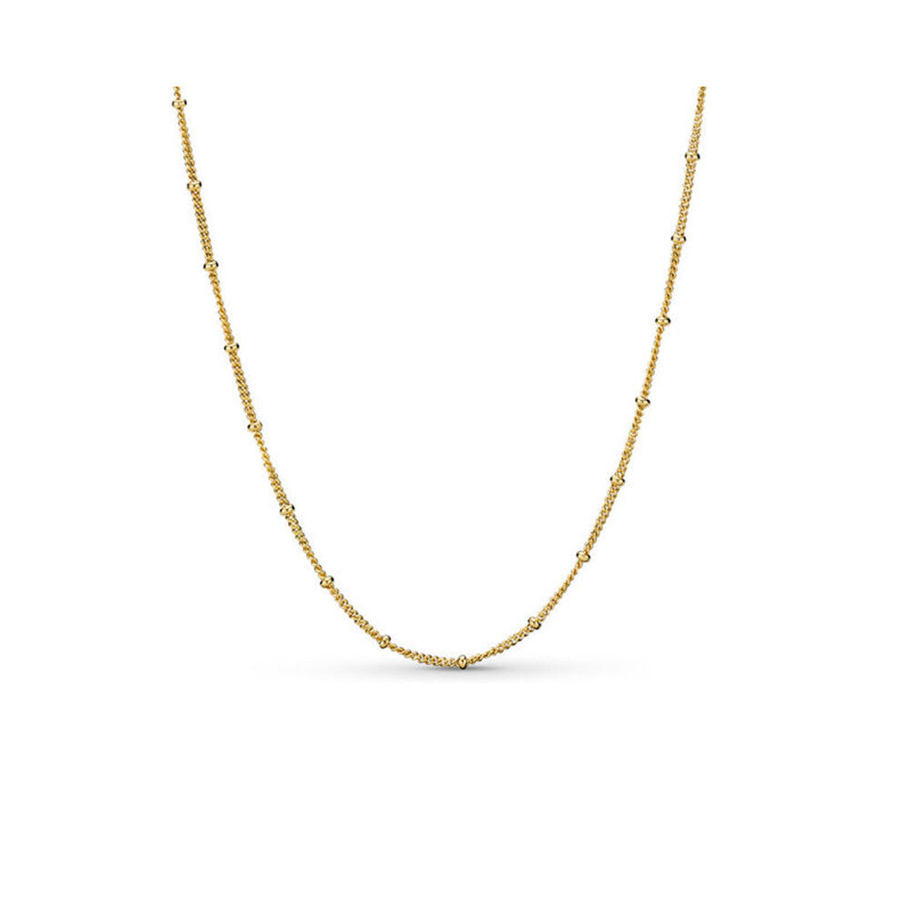 N1 men and women necklace silver 925 sterling silver pure chain accessories 590412-SILVER-CHAIN-NECKLACE-(ADJUSTABLE)--