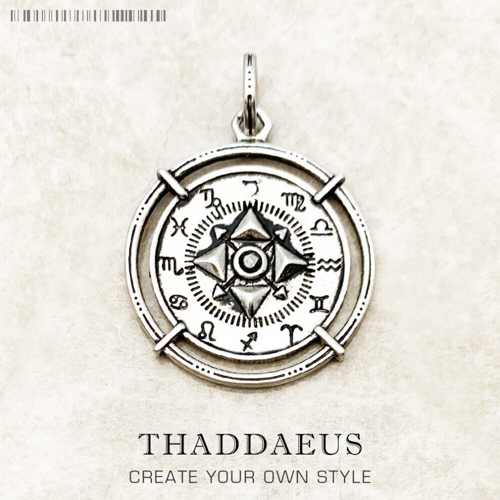 Amulet Elements Of Nature Pendant Vintage 925 Sterling Silver Jewelry Europe Accessories Gift For Women Men